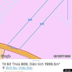 Đất Châu Đức 2 sào chỉ 4 tỷ 500 triệu. Đất Châu Đức 2 sào chỉ 4 tỷ 500 triệu.
